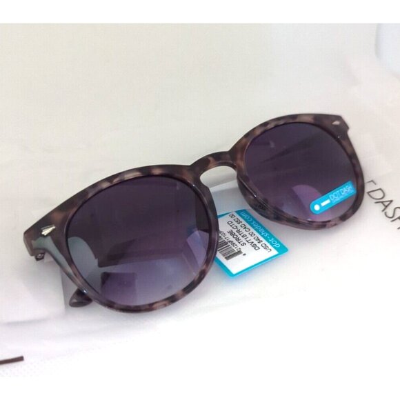 Dot Dash Strobe Unisex Sunglasses - Gray Spotted/Black - Picture 1 of 3